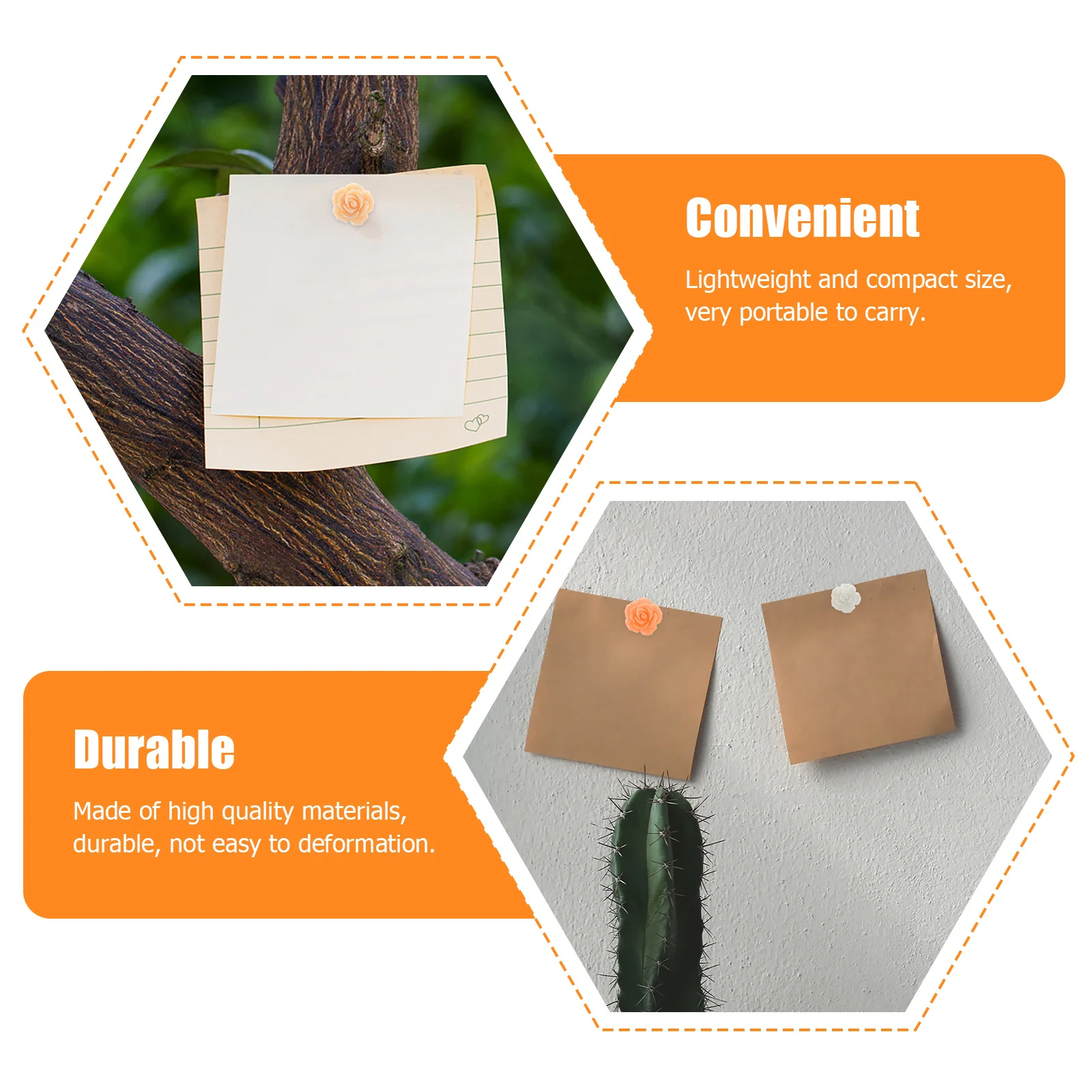 Яркие декоративные канцелярские кнопки с цветком - Фотография_6