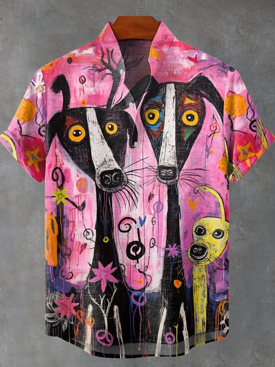 Вечерняя рубашка с коротким рукавом 2025 года