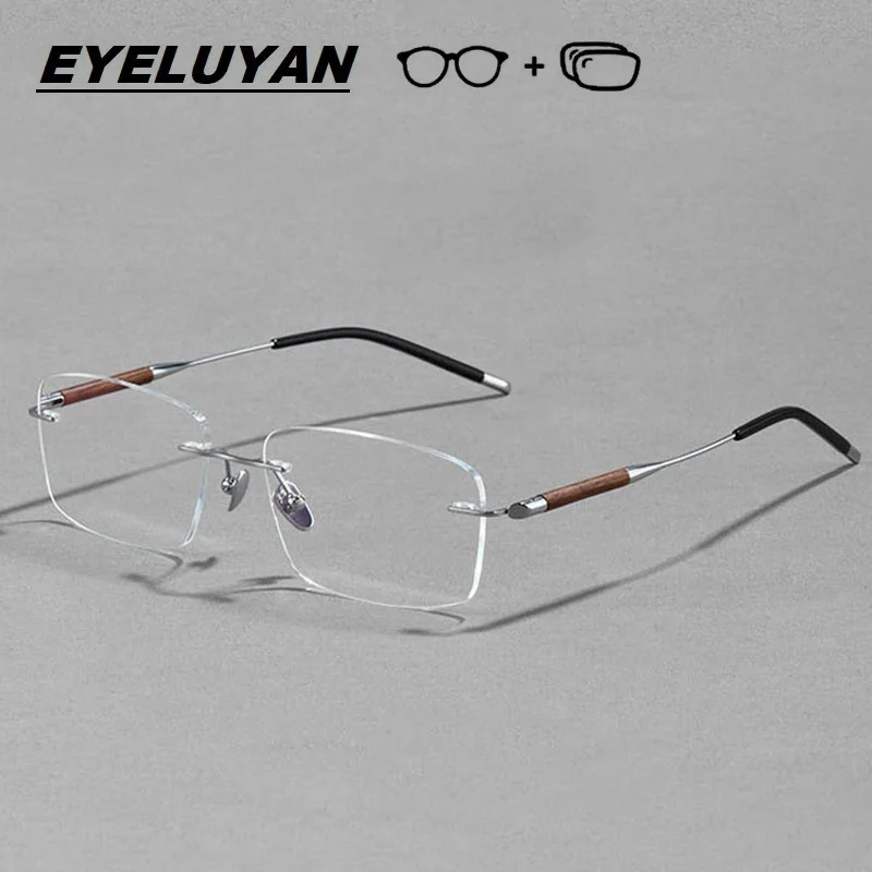 Eyeluyan титановые деревянные очки - Фотография_5