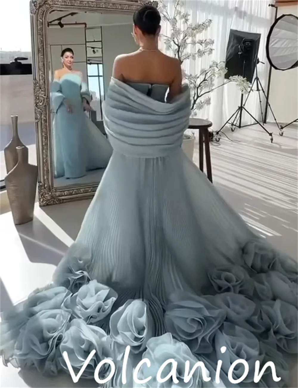 Индивидуальные повседневные простые джерси с цветочной складкой - Фотография_5