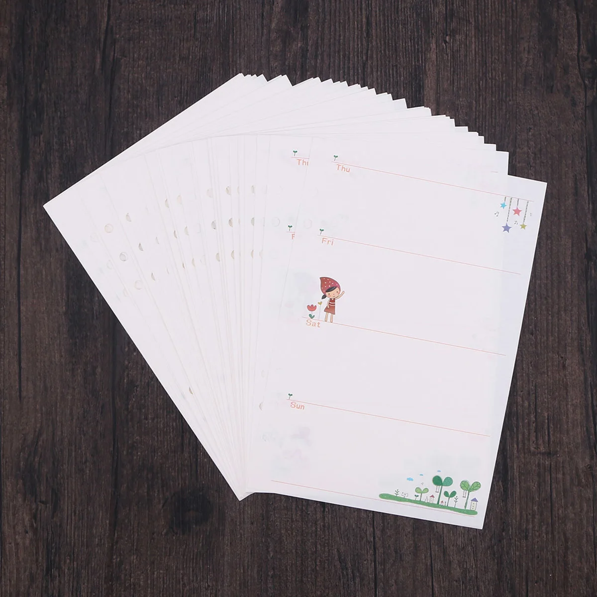 Красочные a5 6 отверстий вкладыши - Фотография_2