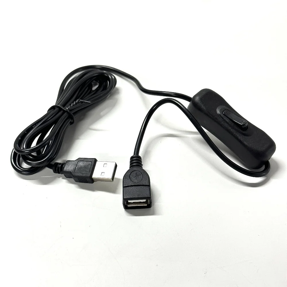 Usb-кабель длиной 2 м «папа-мама» с переключателем вкл/выкл
