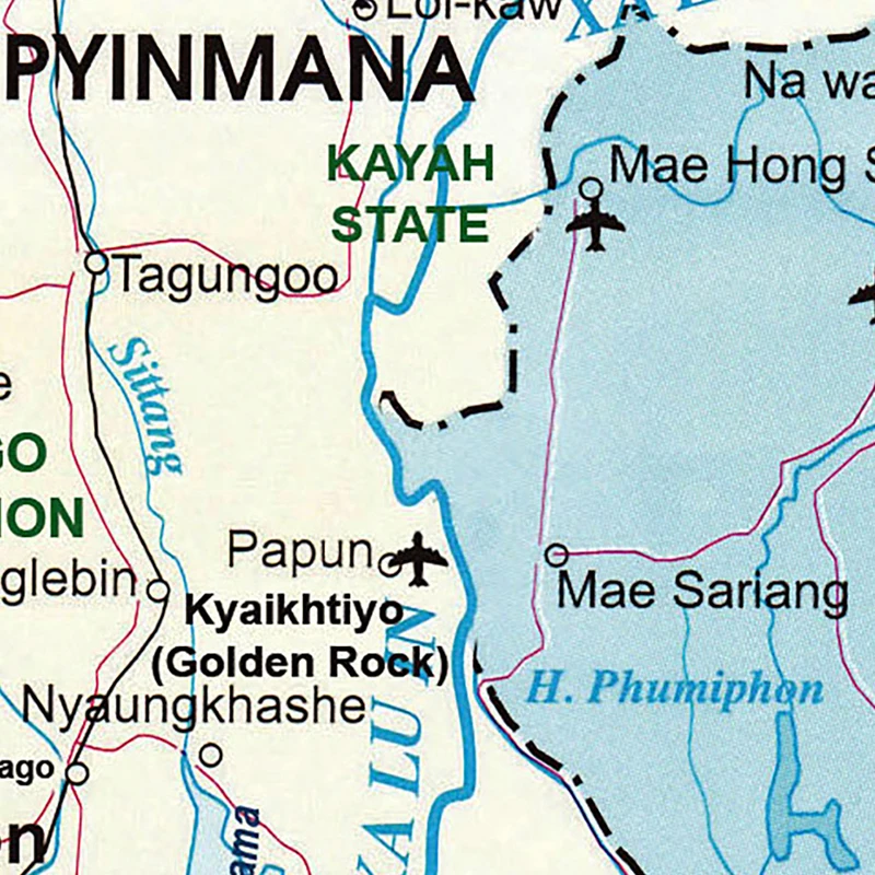 42*59 см адміністративная карта таиланда - Фотография_5