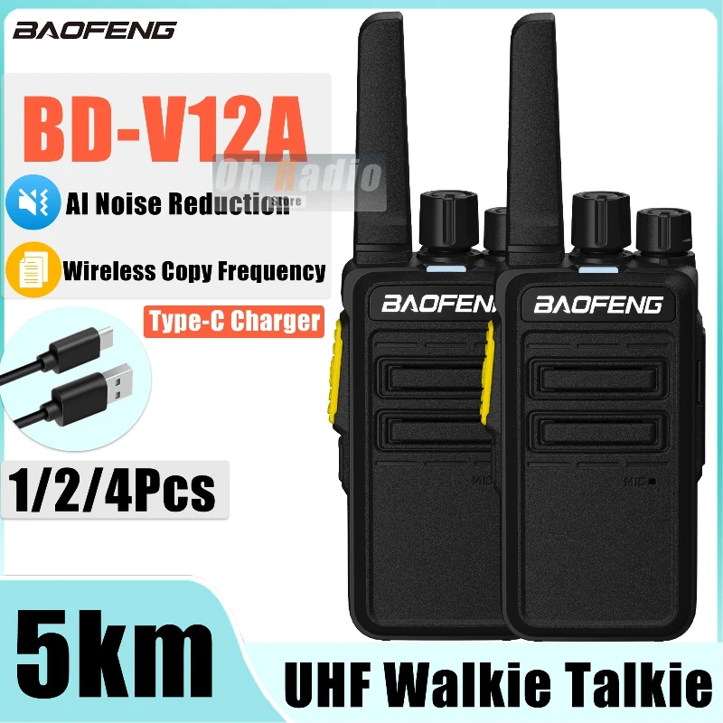 Baofeng bd-v12a мини-рация type-c