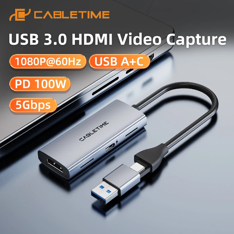 Cabletime usb 3.0 hdmi карта видеозахвата
