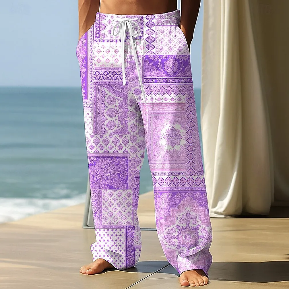 Мужские брюки с рисунком в этническом стиле - Фотография_2