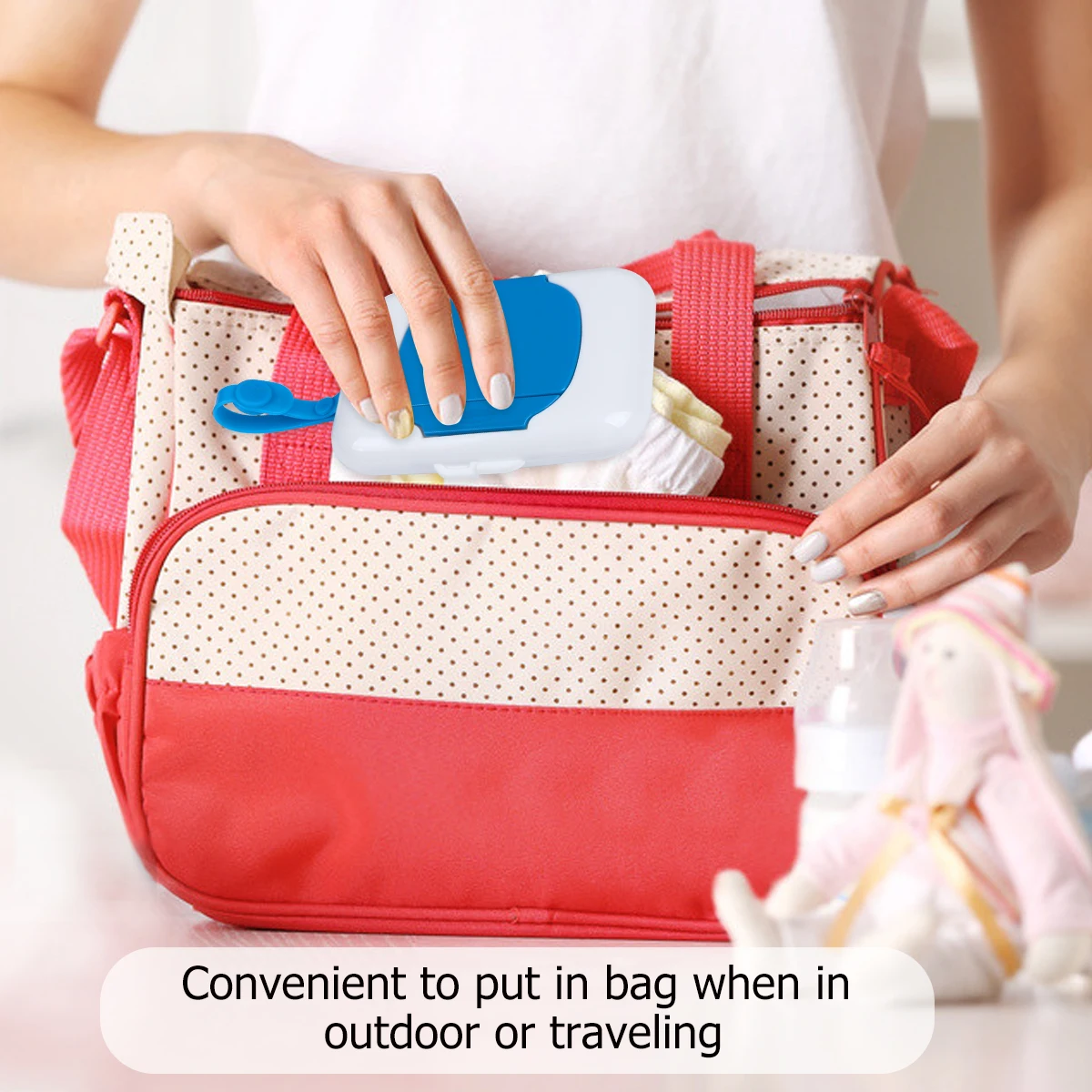 Портативный детский чехол для влажных салфеток - Фотография_5