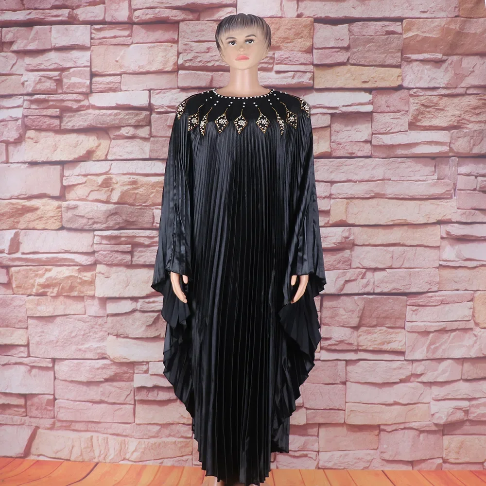 Платье женское длинное плиссированное в африканском стиле - Фотография_6