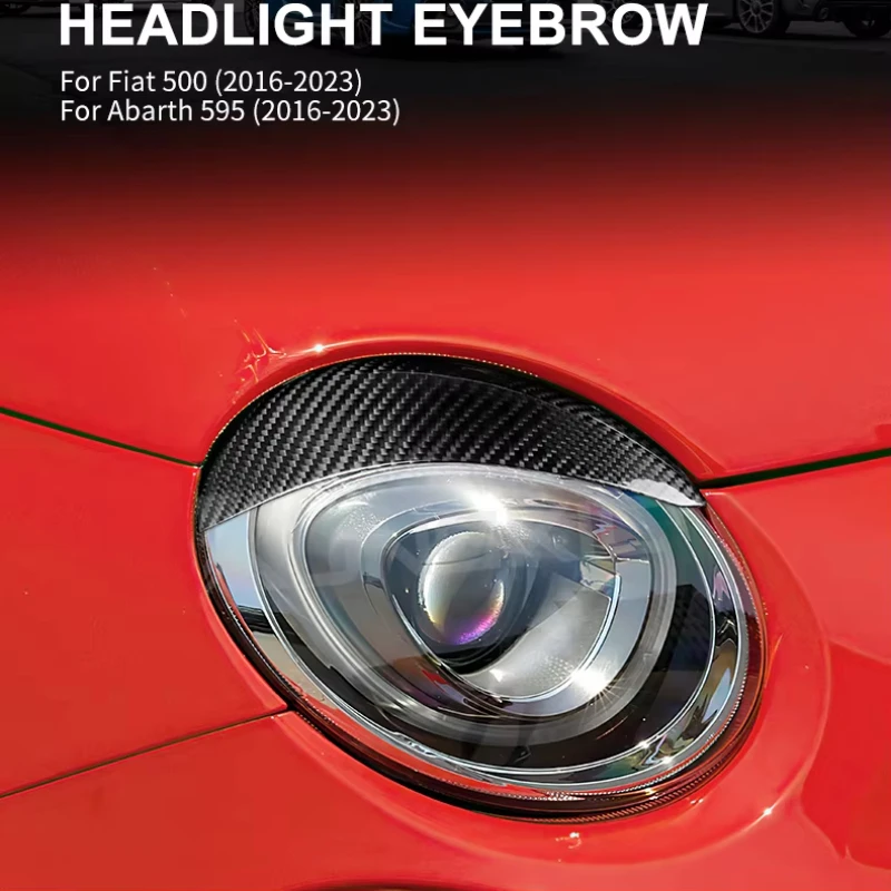 Для fiat 500 для abarth 595 настоящая сухая фара из углеродного волокна - Фотография_2