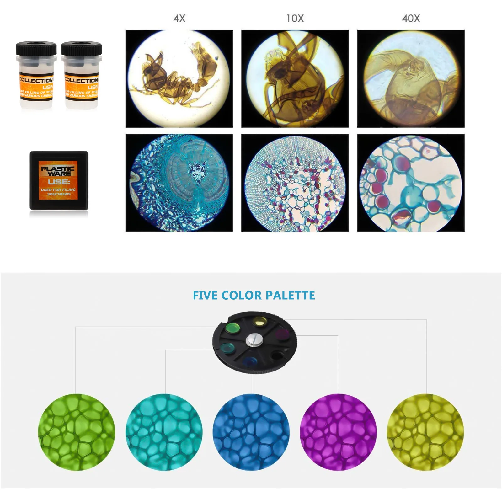 1 комплект, биологический микроскоп - Фотография_4