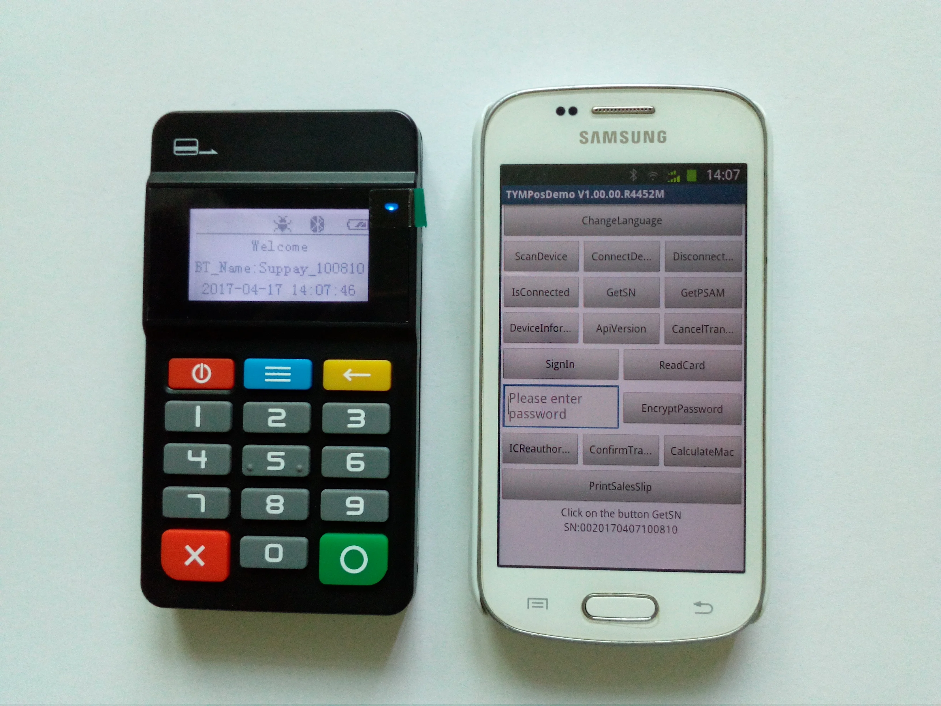 Msr emv nfc 3 в 1 mpos с bluetooth