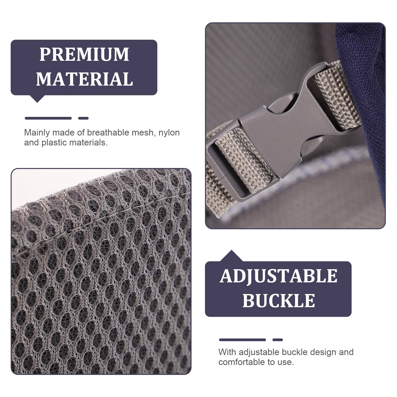 Рюкзак-кенгуру, синий регулируемый - Фотография_4