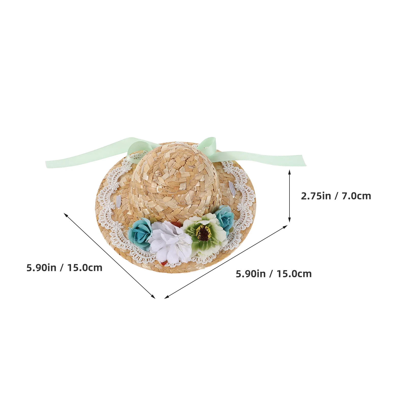 Мини-соломенная шляпа для поделок - Фотография_6