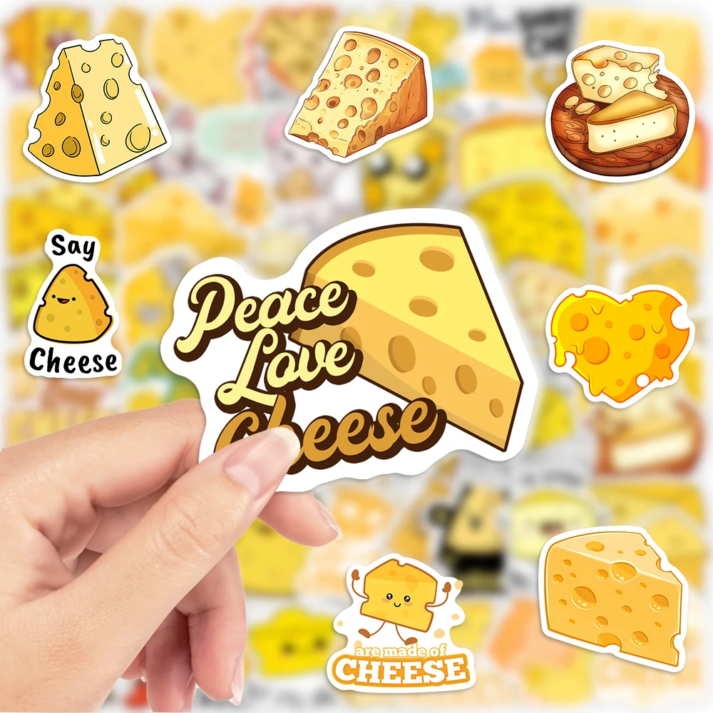 Забавная мультяшная наклейка с сыром для влюбленных - Фотография_5