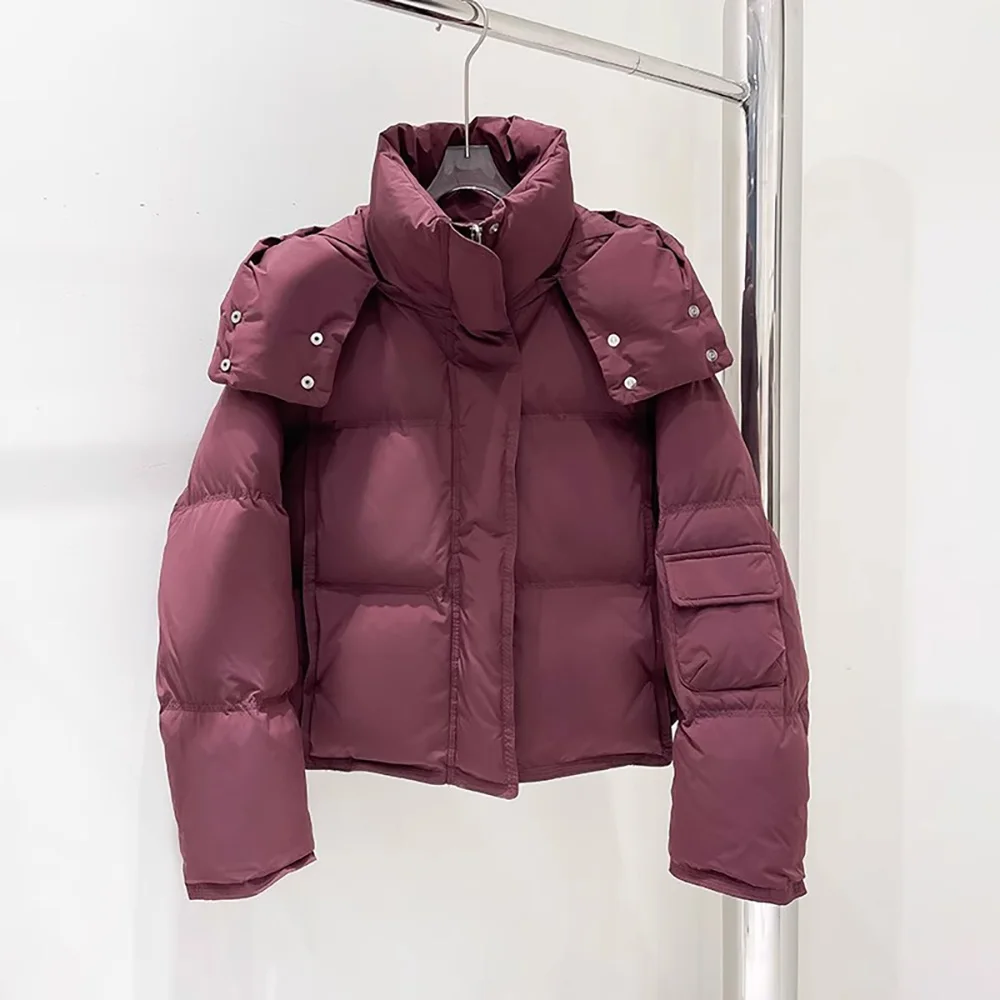 Женская хлопковая куртка-пуховик - Фотография_6