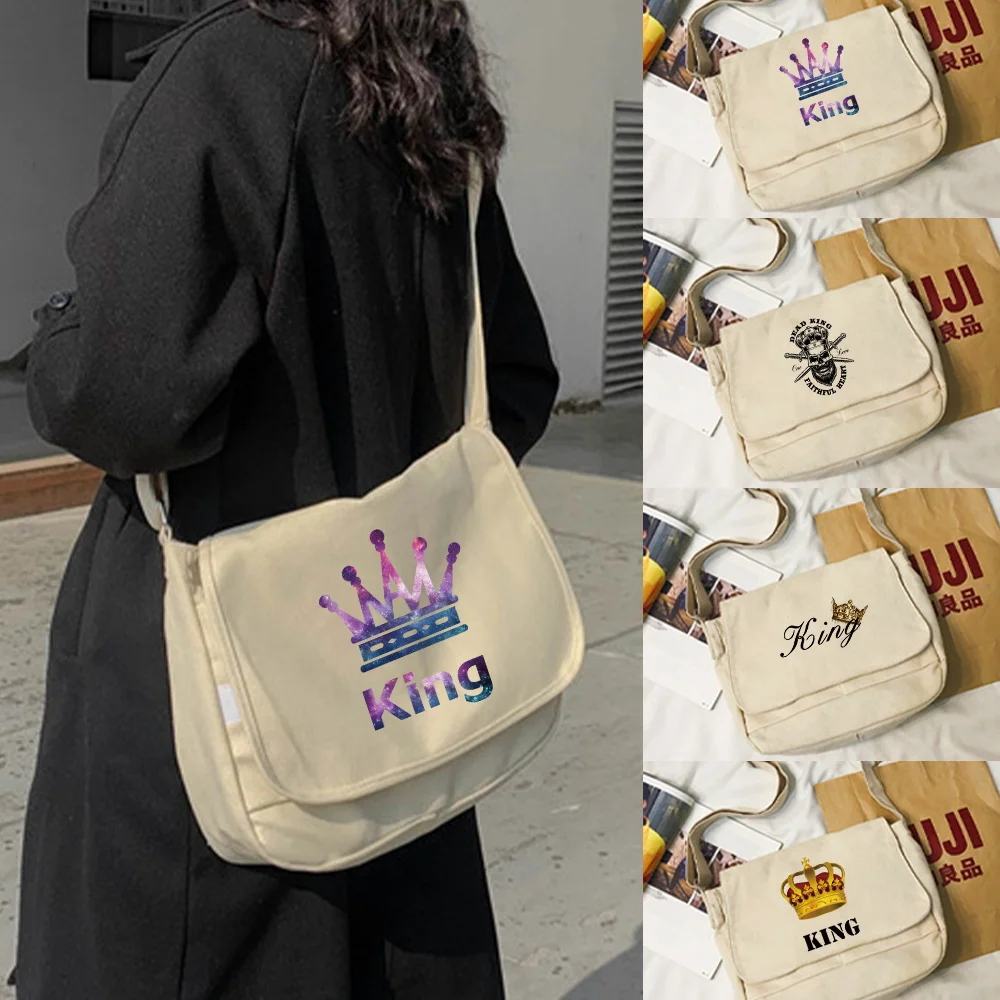 Сумка-мессенджер с принтом king
