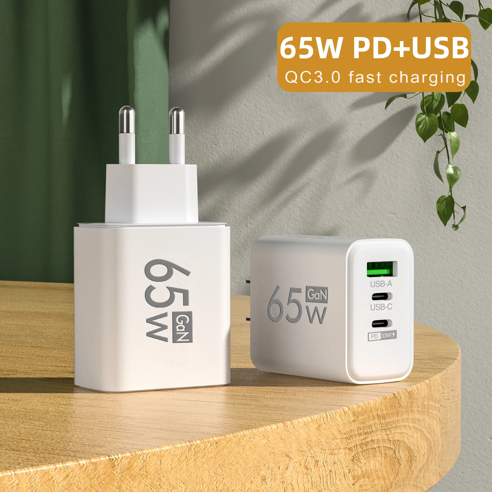 Usb c зарядное устройство gan зарядное устройство quick charge 3 - Фотография_2