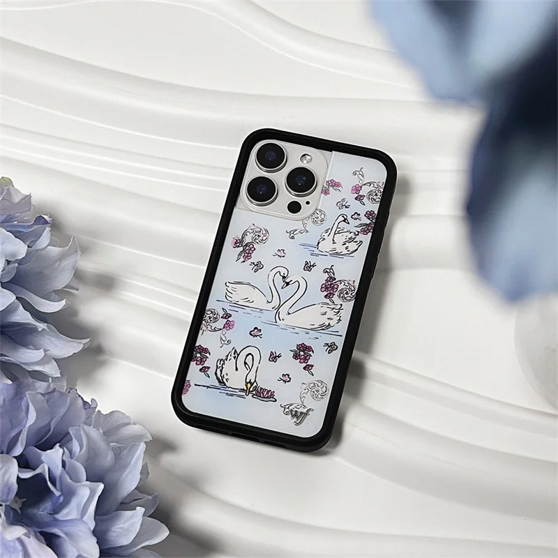 Чехол для телефона wf wildflower swan girl для iphone 12