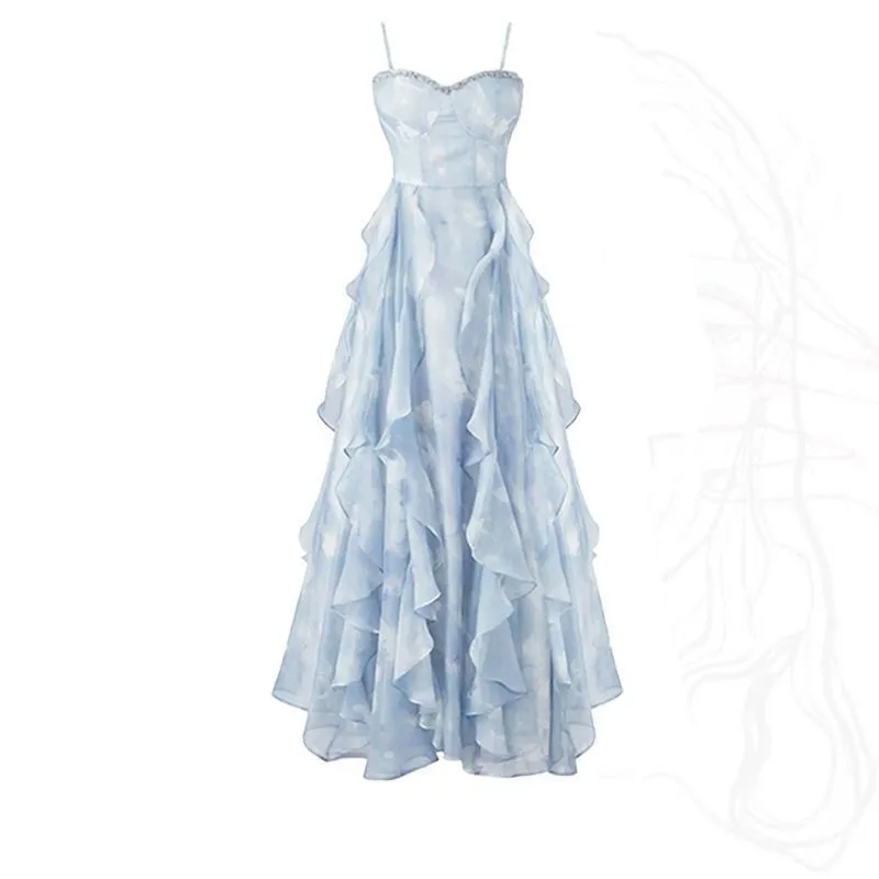 Женское осенне-летнее новое шикарное платье - Фотография_6