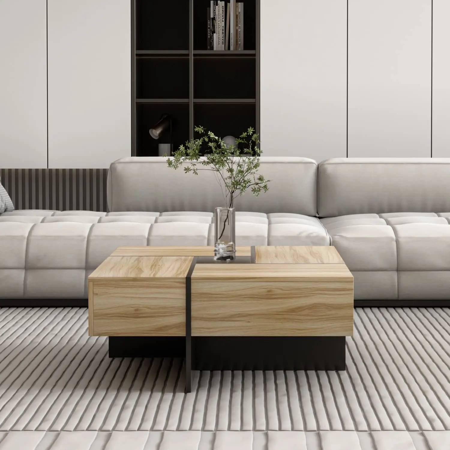 Современный журнальный столик с 4 ящиками - Фотография_4