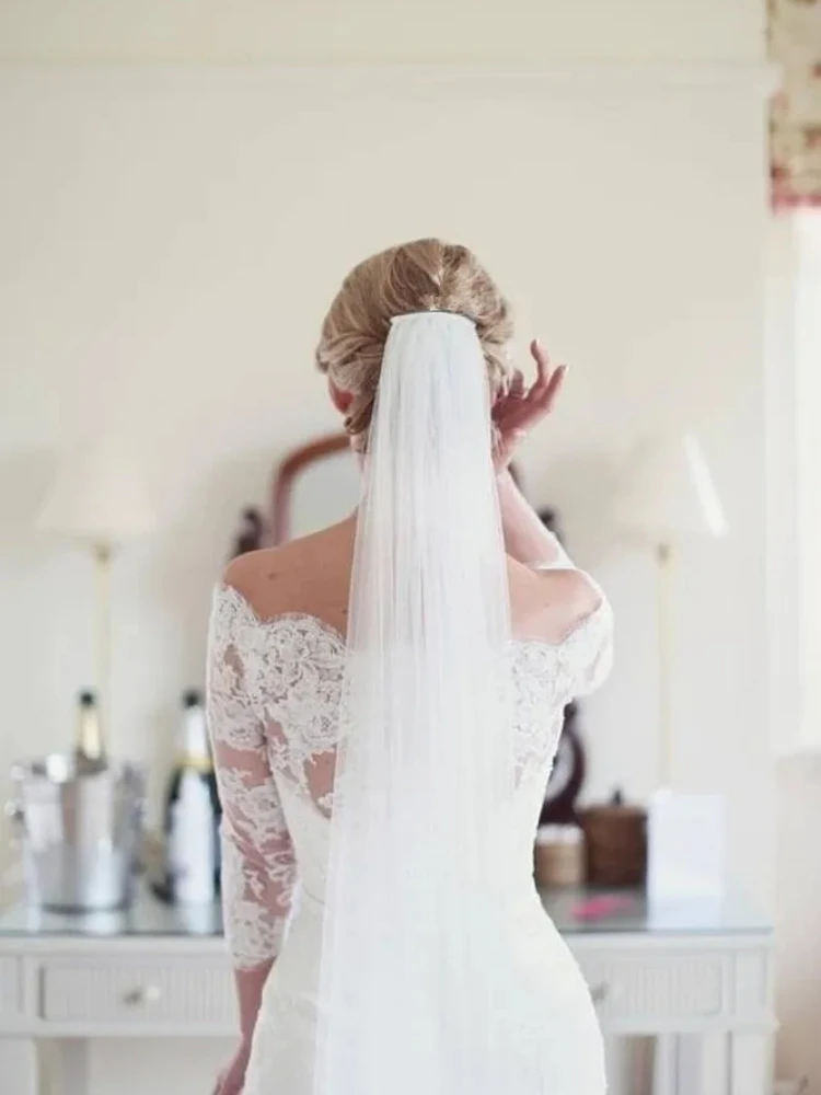 Фата свадебная двухслойная - Фотография_3
