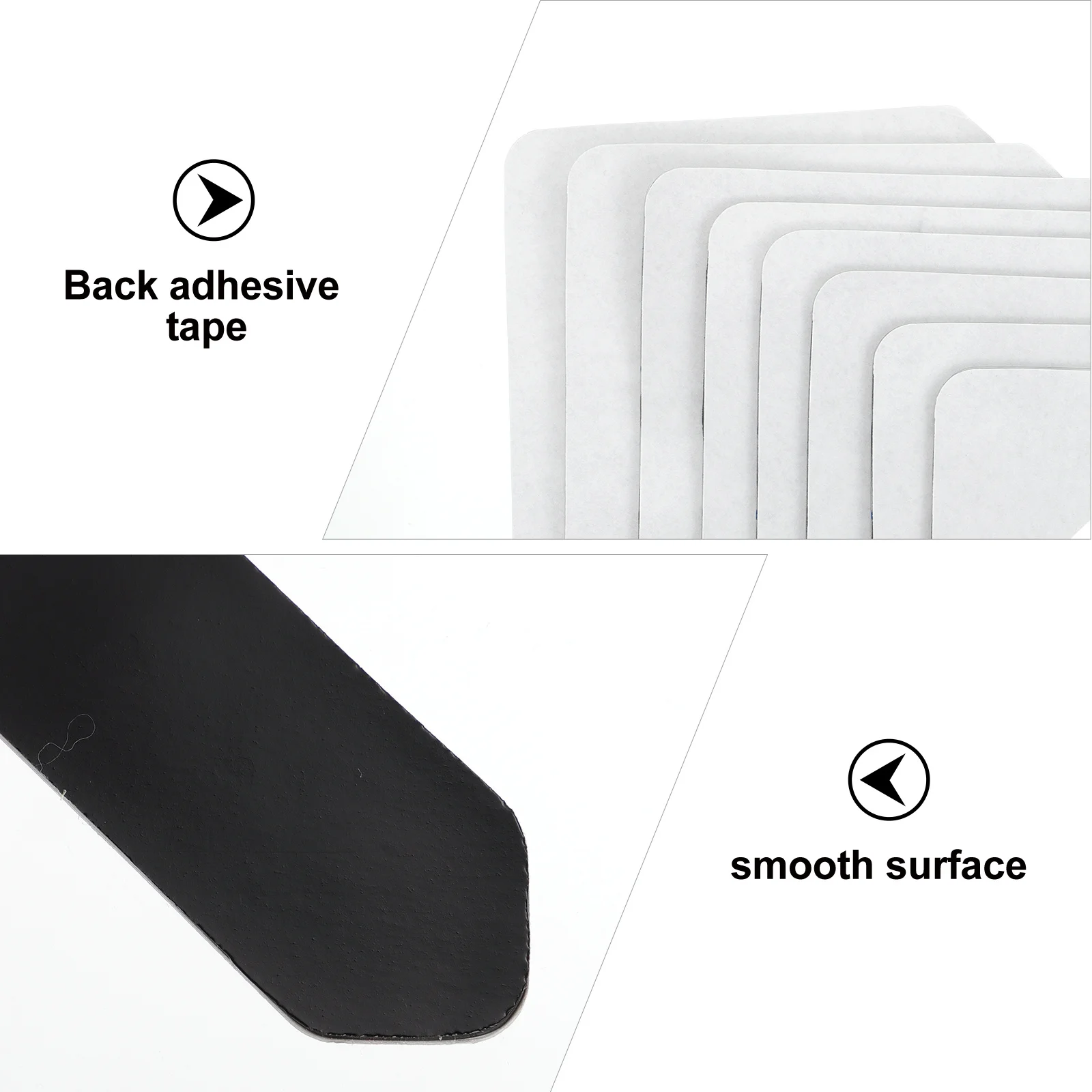 Черные l-образные нескользящие наклейки для ковров - Фотография_5