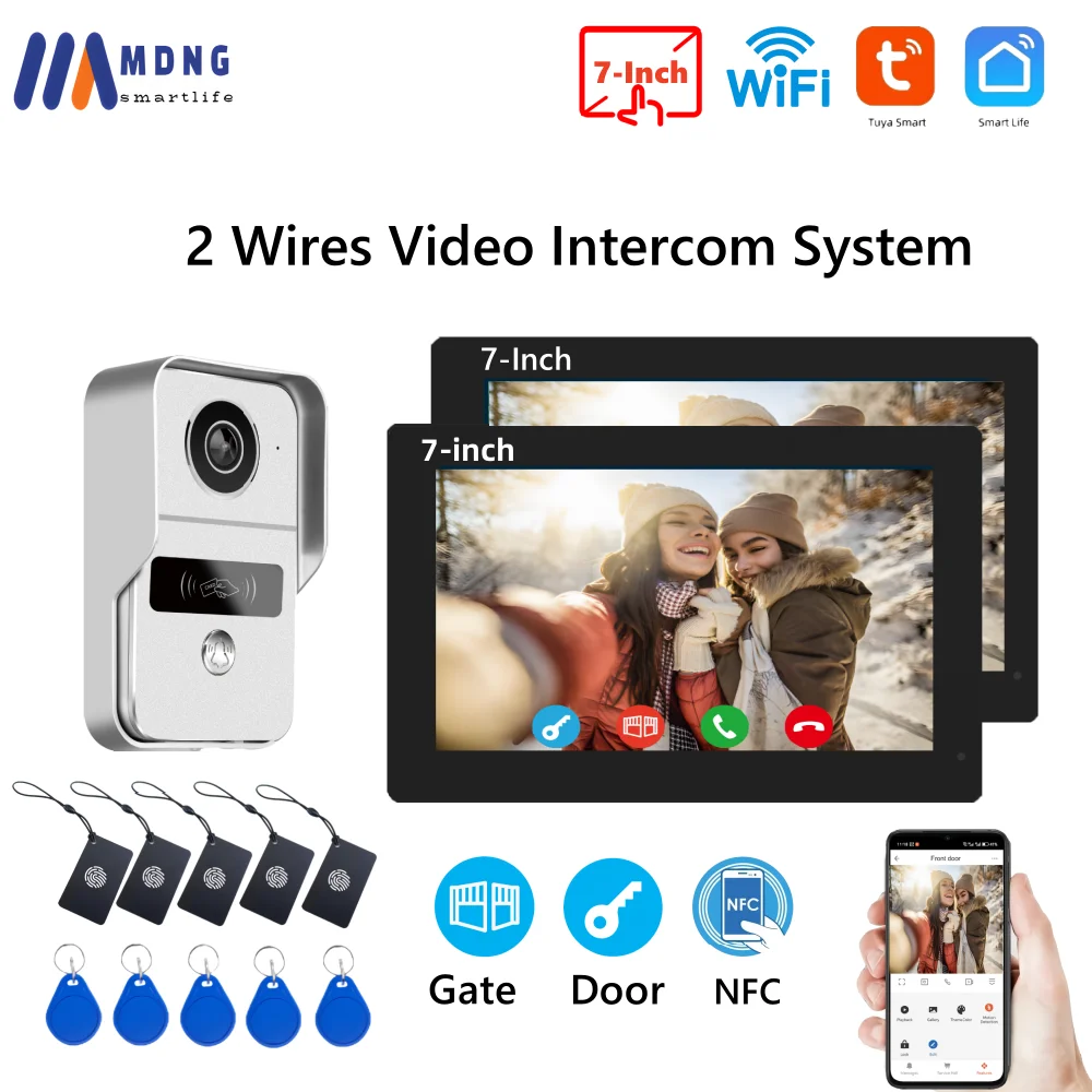 1080p tuya smart wifi дверной звонок
