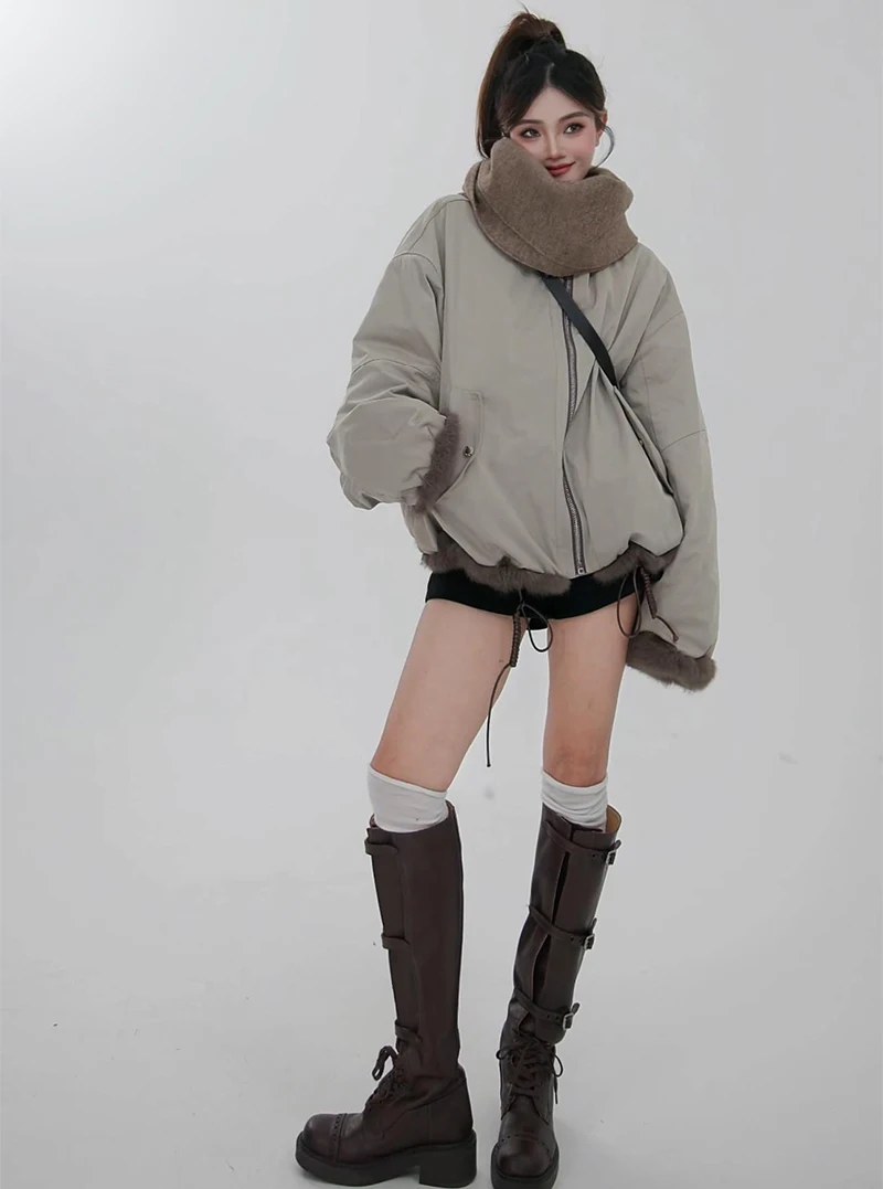 Женская куртка из кроличьей шерсти - Фотография_6