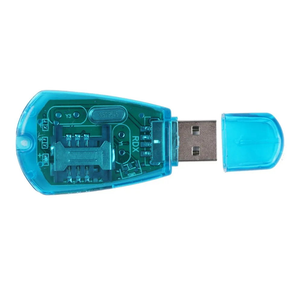 Высокоскоростной портативный синий usb-ридер для sim-карт - Фотография_5