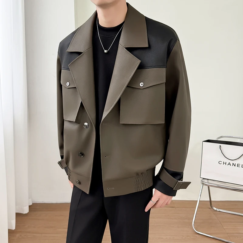 Осенне-зимняя мотоциклетная кожаная куртка - Фотография_2