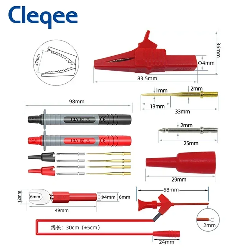 Комплект тестовых проводов для мультиметра серии cleqee p1300 - Фотография_6