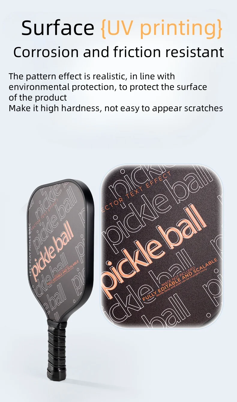 Ouzey t300 pickleball paddle поверхность из углеродного волокна - Фотография_5