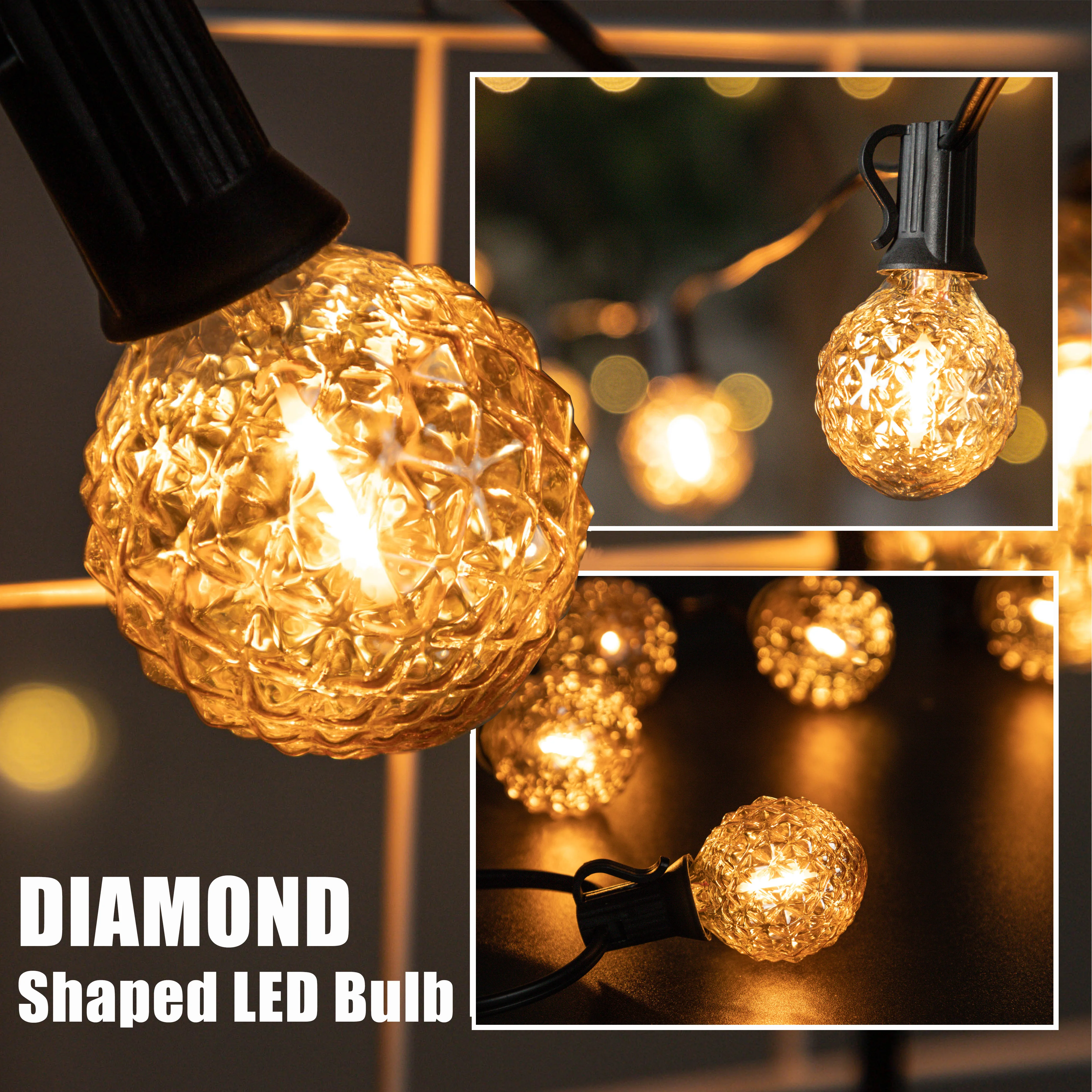 G40 декоративные фотолампы в форме алмаза - Фотография_3