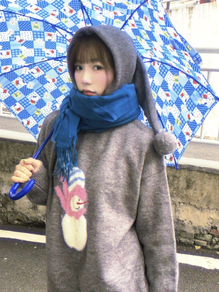 Adagirl kawaii snowman вязаный