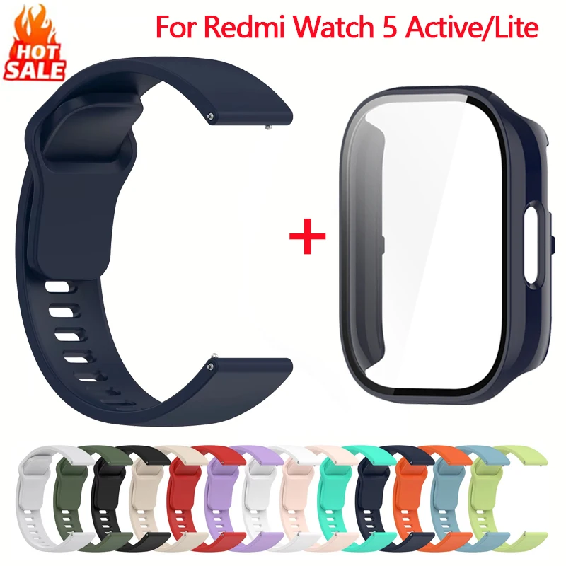 Силиконовый ремешок + чехол для xiaomi redmi watch 5