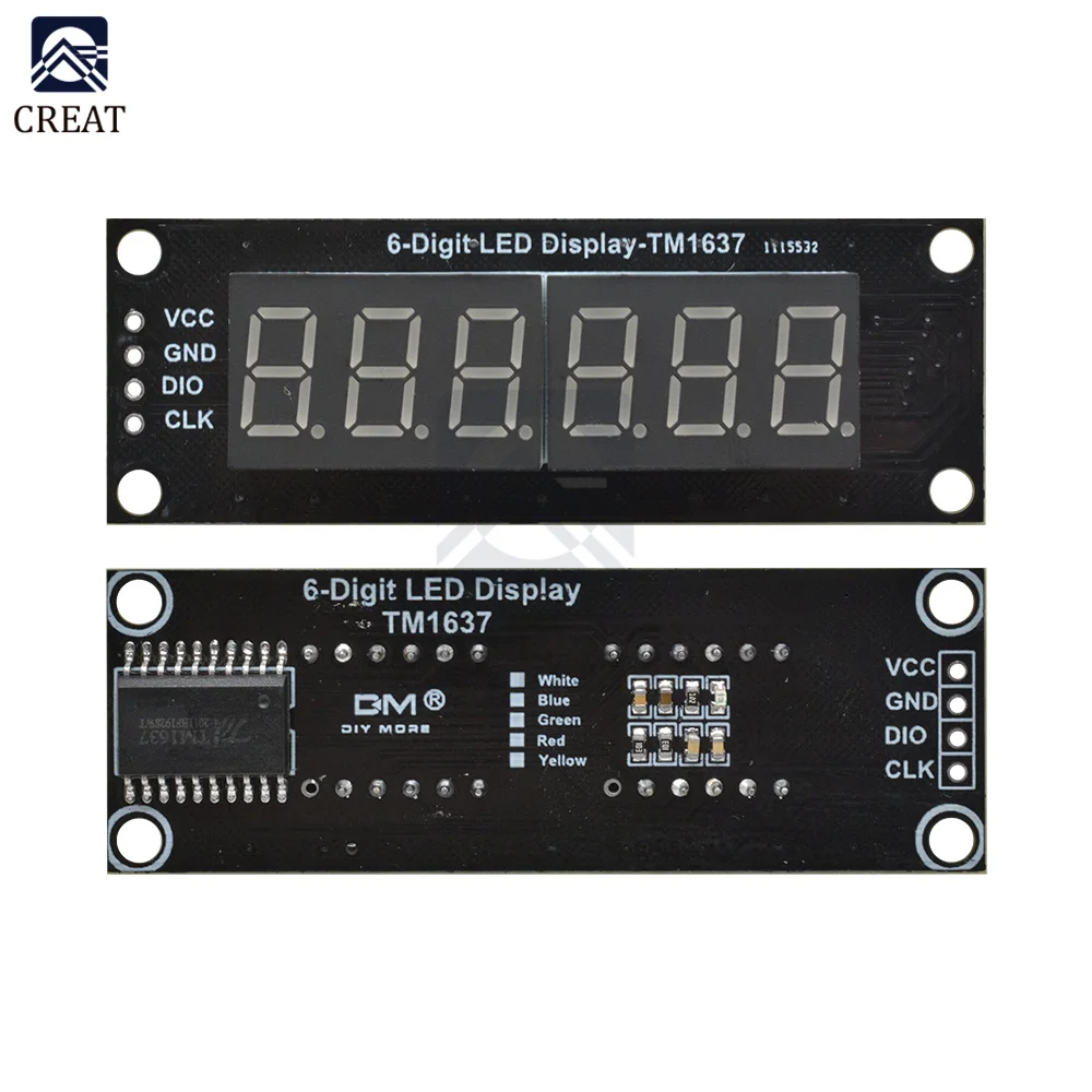 3,5-дюймовый tm1637 6 бит 7 фотографический - Фотография_6