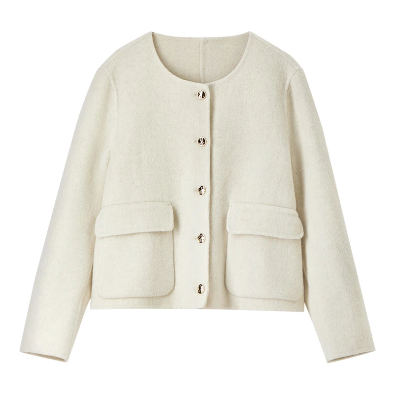 Sentubila женские шерстяные укороченные куртки 2025 - Фотография_6