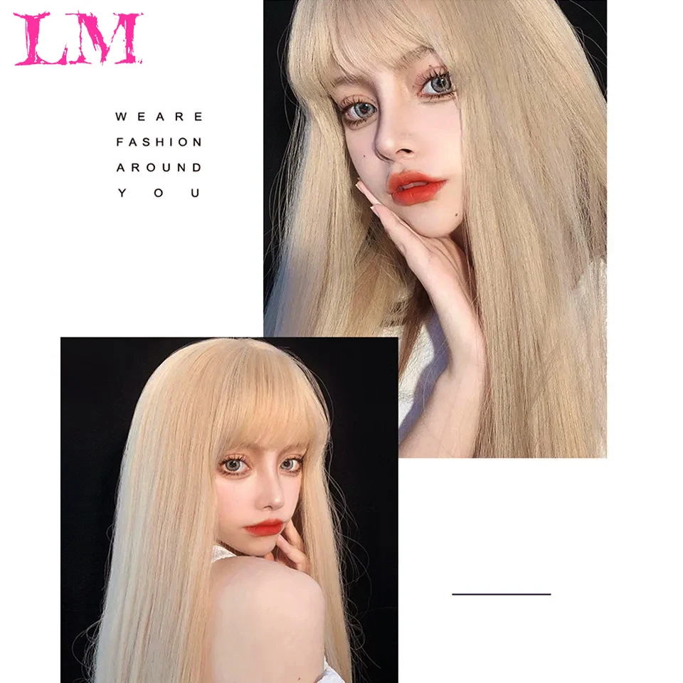 Lm блондинка длинные прямые синтетические - Фотография_5