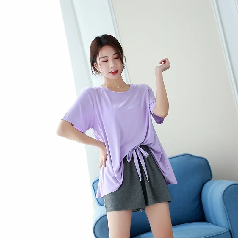 Лето 202, новые женские повседневные пижамы - Фотография_5