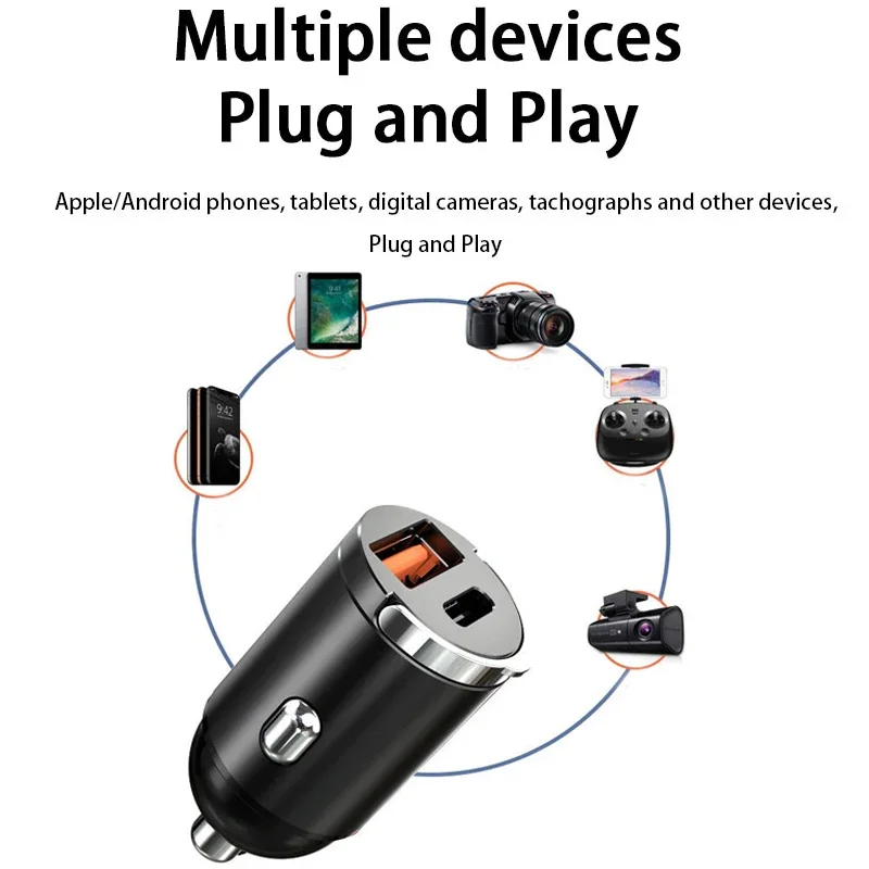 Автомобильное зарядное устройство qc3.0 pd 100 вт/200 вт - Фотография_3