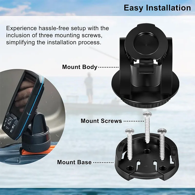 010-12439-10 крепление наклона/поворотное для garmin striker 4/plus 4/4cv - Фотография_2