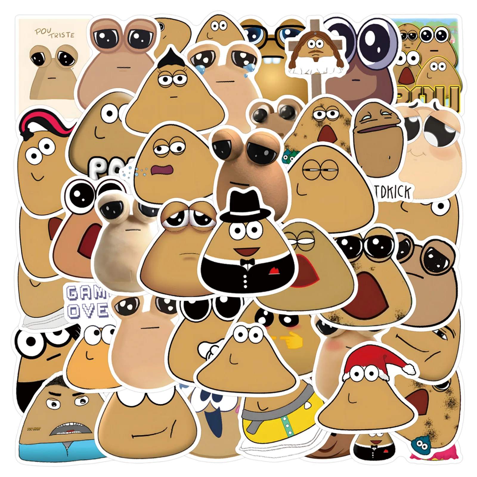 Игра my pet alien pou наклейка - Фотография_2