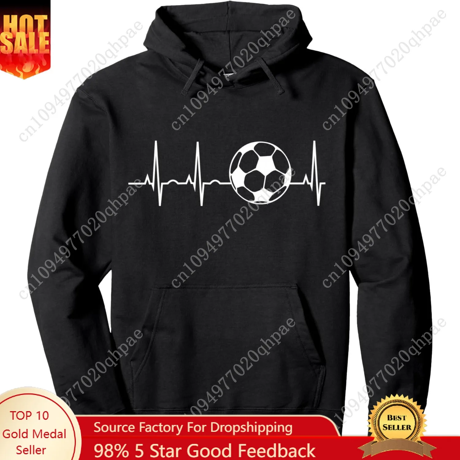 Футбольная толстовка с капюшоном для подростков