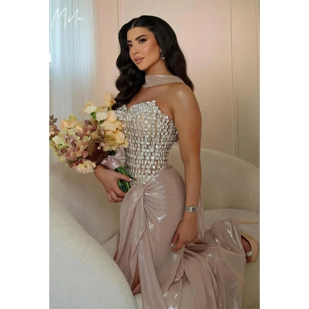 Платье для выпускного вечера mila без рукавов на шнуровке сзади