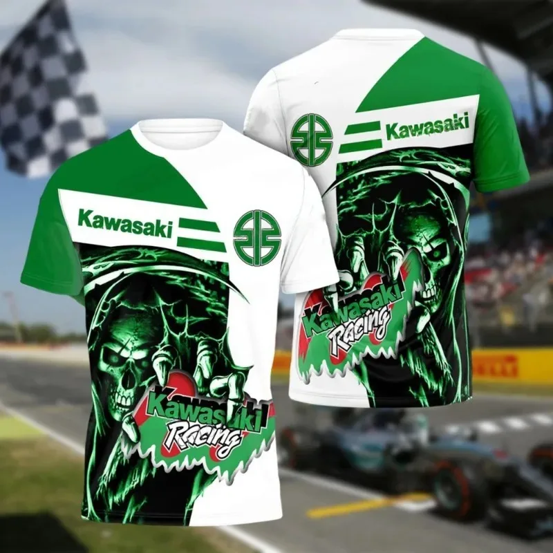 Года, мужская футболка kawasaki для уличной езды на мотоцикле - Фотография_2