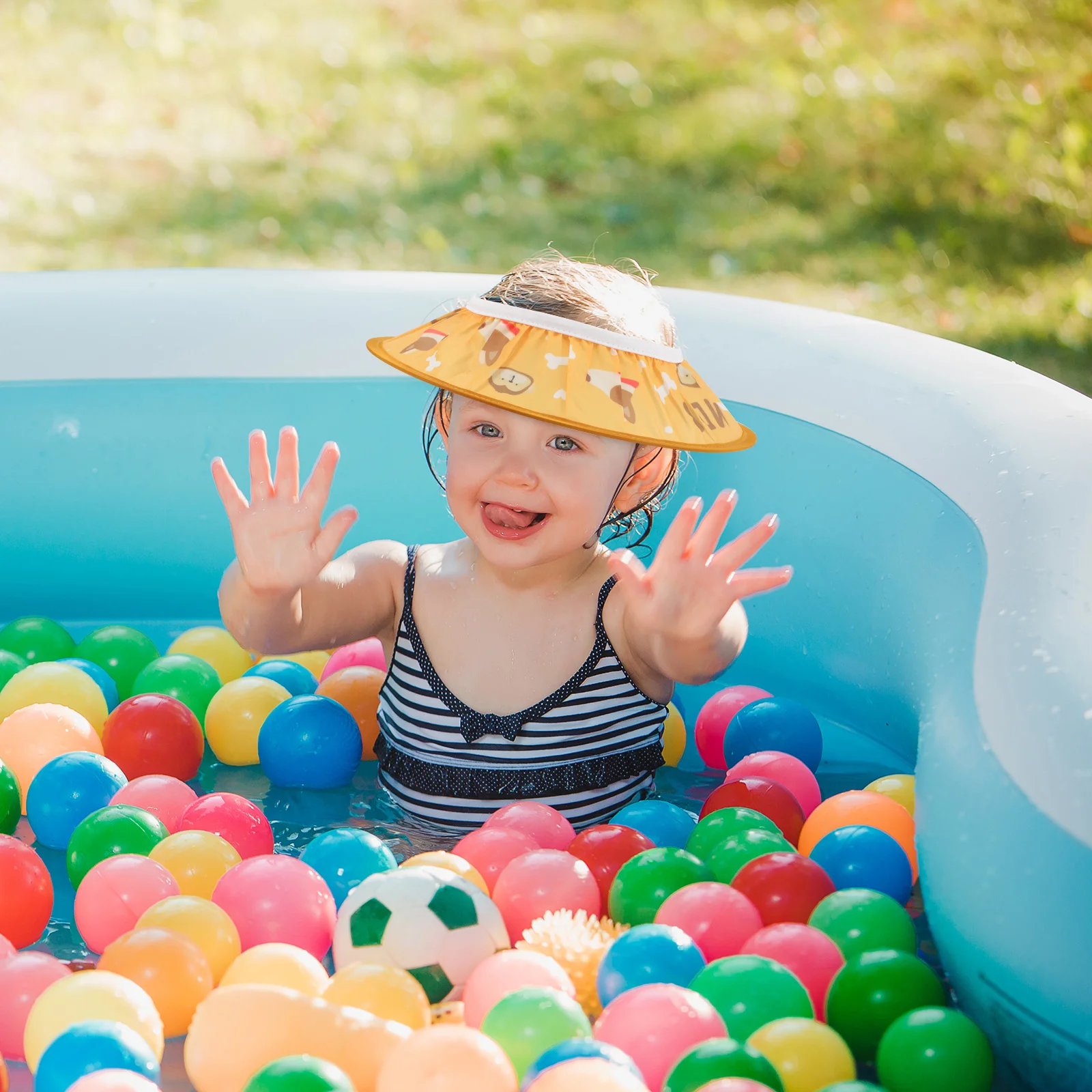 Регулируемая детская шапочка для мытья волос - Фотография_2