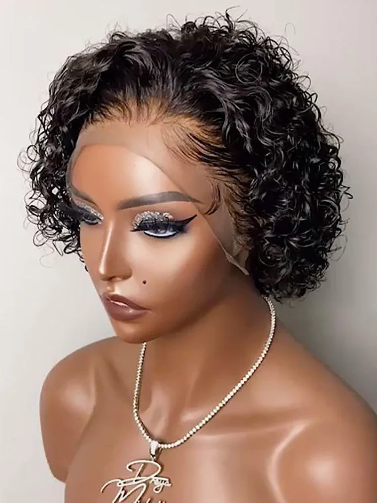 Парик pixie cut человеческие волосы - Фотография_3