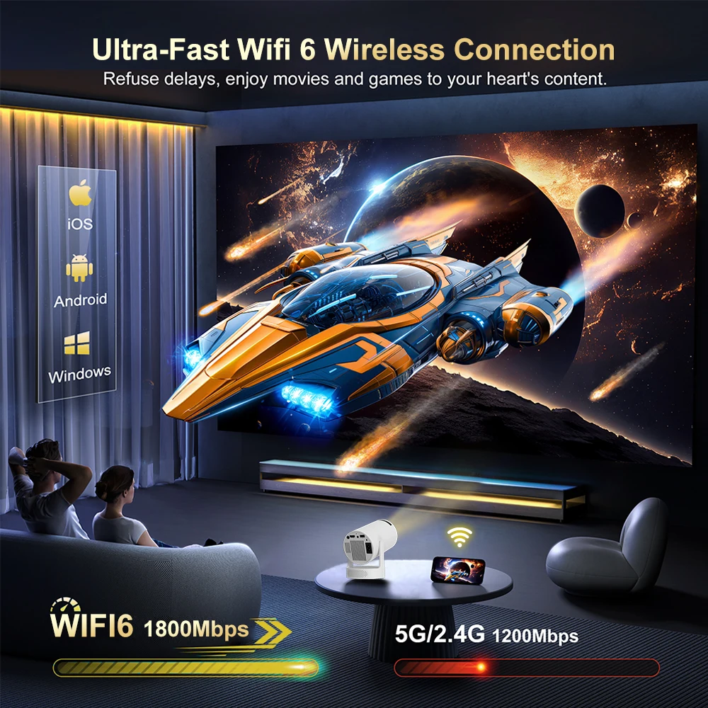 Hy300 pro hi-fi проектор 4k android 11 - Фотография_6