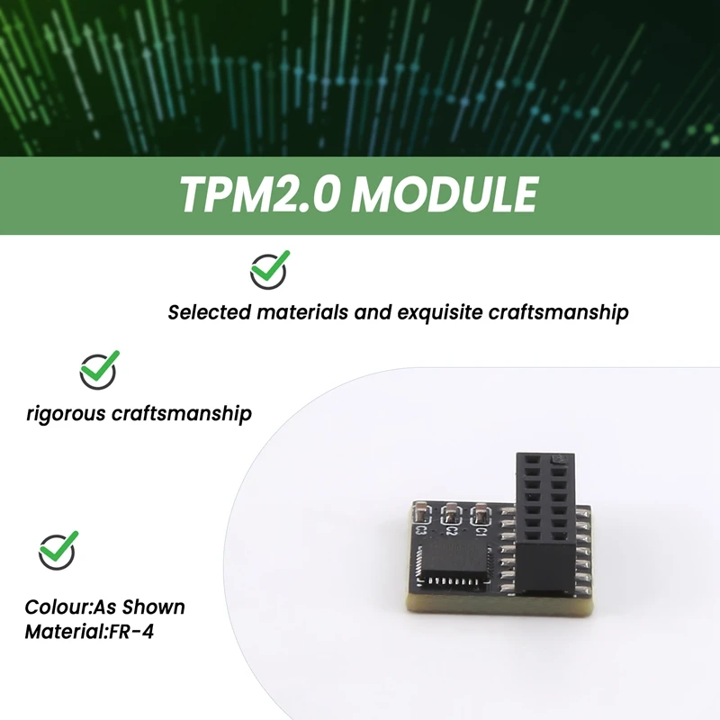 Модуль безопасности xtech tpm tpm2.0 для asus tpm spi - Фотография_5