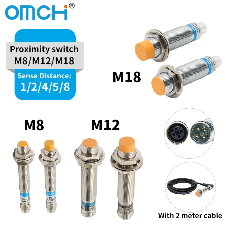 Индуктивный датчик приближения omch lj8 lj12 lj18